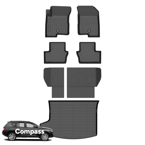 Floor Mats&Backseat Cargo Liner for Jeep Compass 2007