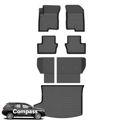 Floor Mats&Backseat Cargo Liner for Jeep Compass 2007
