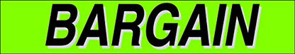 Ez line Vinyl Windshield Stickers 3 Dozen 15 Inch Chartreuse Slogan Dealership Pro Pack for Car Lots (36 Count)