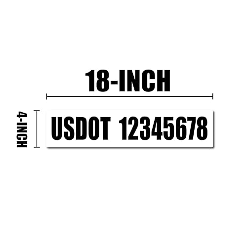 USDOT Number Magnets (2 Count)