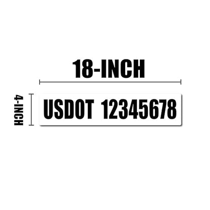 USDOT Number Magnets (2 Count)