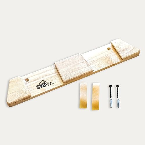 Horizontal Wood Ski Rack Wall Mount