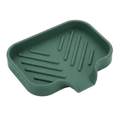 Silicone Soap Dish with Drain Spout