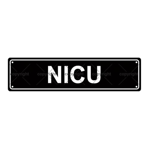 NICU NEONATAL INTENSIVE CARE UNIT SPACE Metal Tin Street Sign Bar Cafe Garage Cave Home Room Wall Bathroom Farmhouse Garden Porch Patio Decor