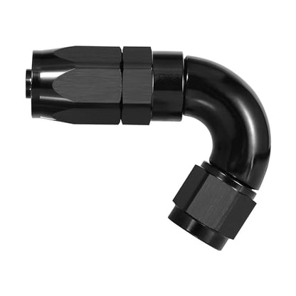 10AN 120 Degree One Piece Full Flow Hose End Fitting Swivel for CPE Braided Hose