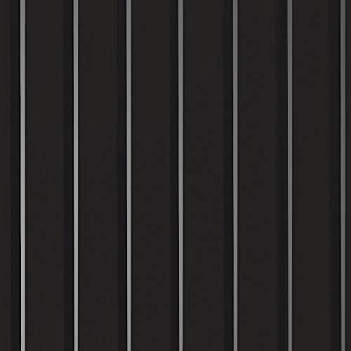 Garage Flooring 8'6" x 22' Midnight Black Ribbed Channel Vinyl Protector Mat