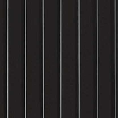 Garage Flooring 8'6" x 22' Midnight Black Ribbed Channel Vinyl Protector Mat