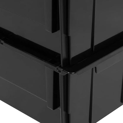 12 Pack Stackable Storage Bins Open Front Plastic Organizer Caddy Basket (12 Count)