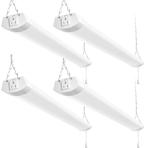 4FT 120W LED Shop Light Linkable (4 Count)