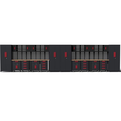 24Pcs Garage Cabinet Storage System