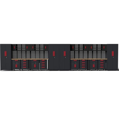 24Pcs Garage Cabinet Storage System