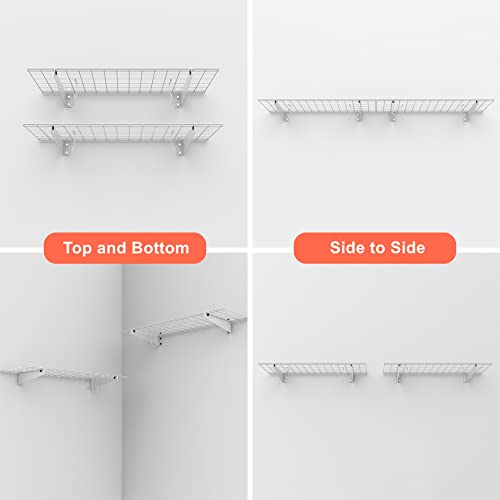 2 Pack Garage Wall Shelves