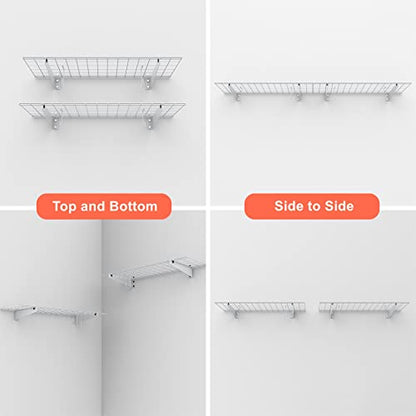 2 Pack Garage Wall Shelves