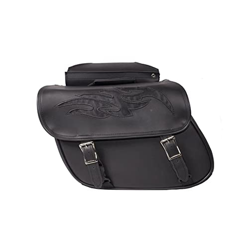 Motorcycle Saddle Bags Leather Motorcycle Luggage Bag with Gun Holsters For Softails Sportsters and Choppers Waterproof Luggage Bags