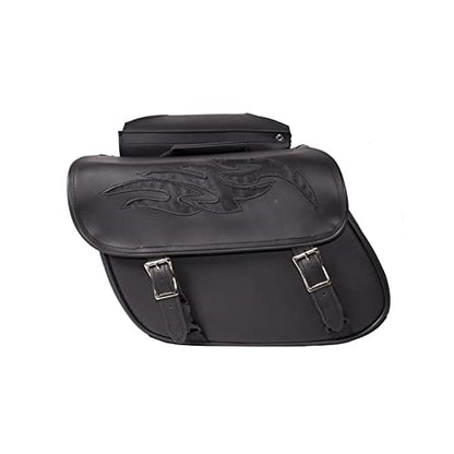 Motorcycle Saddle Bags Leather Motorcycle Luggage Bag with Gun Holsters For Softails Sportsters and Choppers Waterproof Luggage Bags