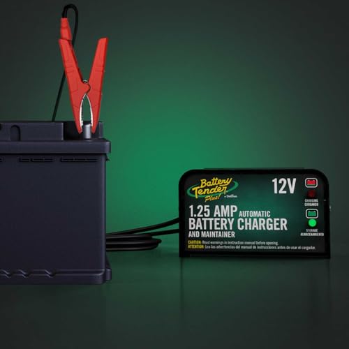 Plus 12V 1.25 AMP Car & Motorcycle Battery Charger and Maintainer