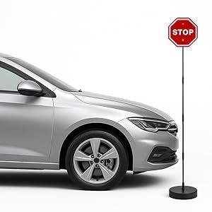 Flashing LED Light Parking Stop Sign For Garage (2 Count)