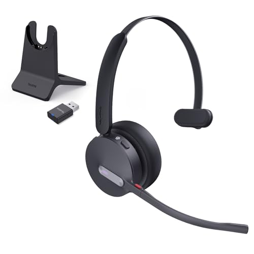 WH64 Mono Hybrid Wireless Headset with Mic DECT Dongle & Bluetooth