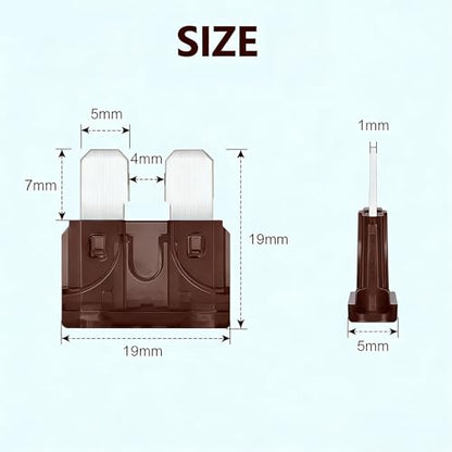 80Pcs) 7.5 Amp Standard Fuse, 7.5A Car Blade Fuses for Car/RV/Truck/SUV/Motorcycle/Boat