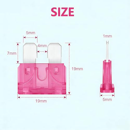 80Pcs) 50 Amp Standard Fuse, 50A Car Blade Fuses for Car/RV/Truck/SUV/Motorcycle/Boat