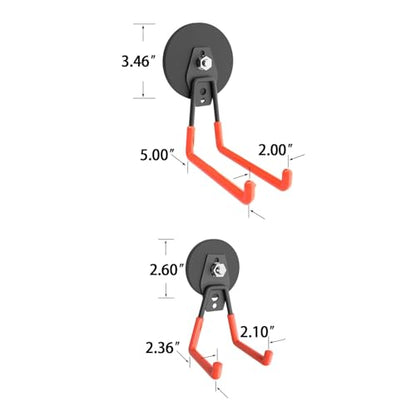 Super Strong Garage Magnetic Hooks Heavy Duty (8 Count)