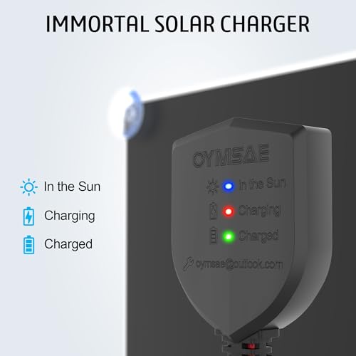 20W 12V Solar Trickle Charger Maintainer for Vehicle Batteries