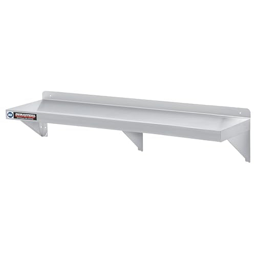 Stainless Steel Wall Mount Shelf 60" Wide x 14" Deep Commercial Grade