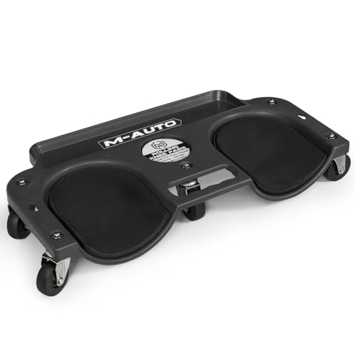 Rolling Knee Creeper Durable Knee Pads with Full 360 Degree Turn Casters and Tool Tray