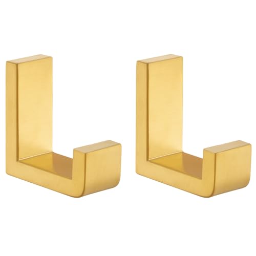 Towel Hooks Brushed Dark Gold (2 Count)