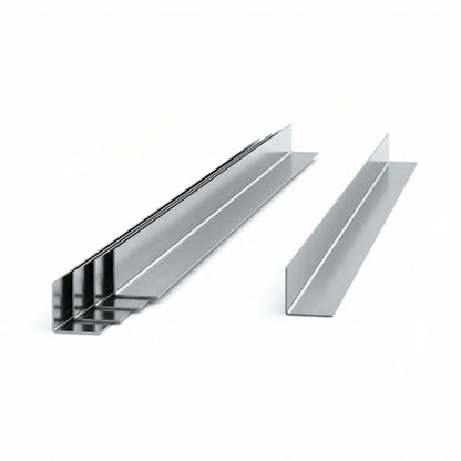 Pack of 5 2 in. x 2 in. x 48 in. Stainless Steel Inside Corner Guard