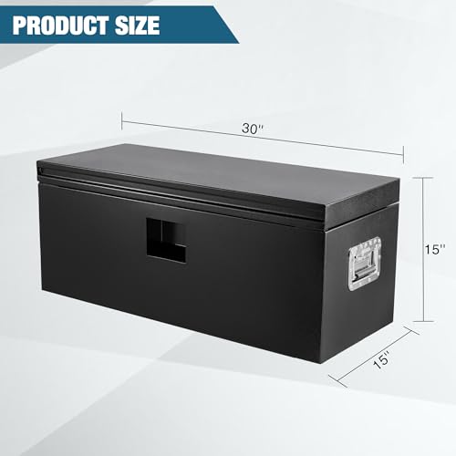 Black Steel Truck Bed Tool Box