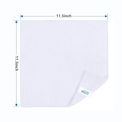 White Microfiber Cleaning Cloth 600 Pack (600 Count)