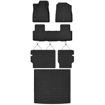 All Weather Floor Mats Cargo Mat Backrest Mat for Honda Passport 2026 (4 Count)