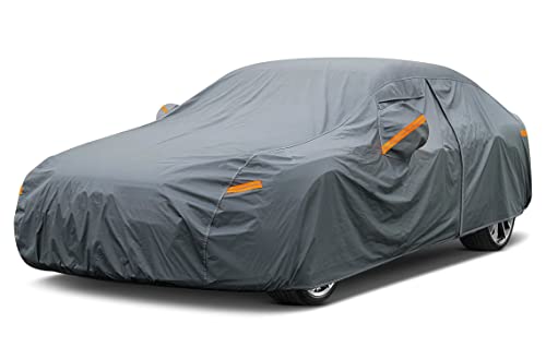 16 Layers Car Cover Waterproof All Weather for Sedan Heavy Duty
