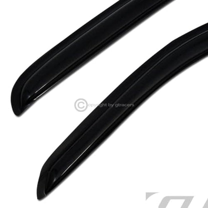 Sun Rain Guard Vent Shade Window Visors 2PC Dark Smoke Tape