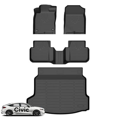 Floor Mats& Cargo Liner for 2025 2026 Honda Civic Hybrid Hatchback