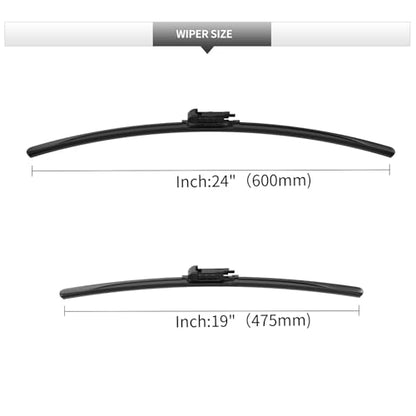 Front Windshield Wiper Blades for BMW 3 Series 2014