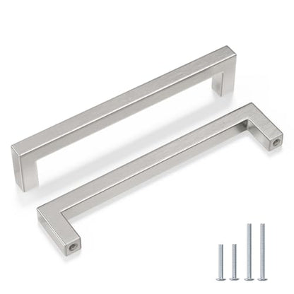 15 Pack 6-1/4 Inch Brushed Nickel Cabinet Pulls Drawer Handles (15 Count)