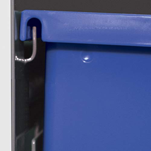30618 Louvered Steel Wall Mount Panel Garage Organizer for Hanging AkroBin Storage Bins (4 Count)