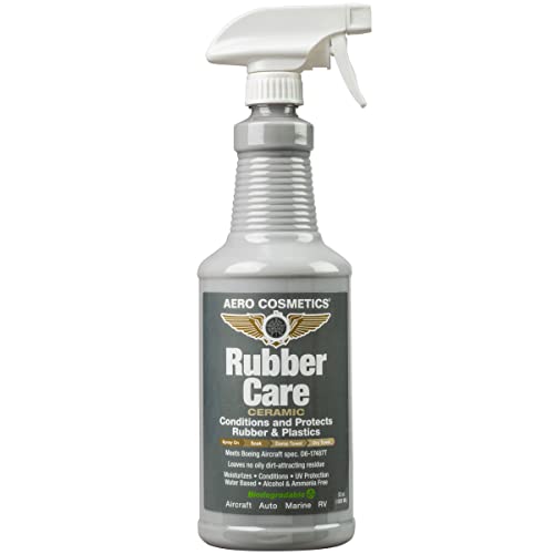 Rubber Care Matte Tire Shine & Ceramic Rubber Conditioner (32 Ounce)