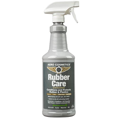 Rubber Care Matte Tire Shine & Ceramic Rubber Conditioner (32 Ounce)