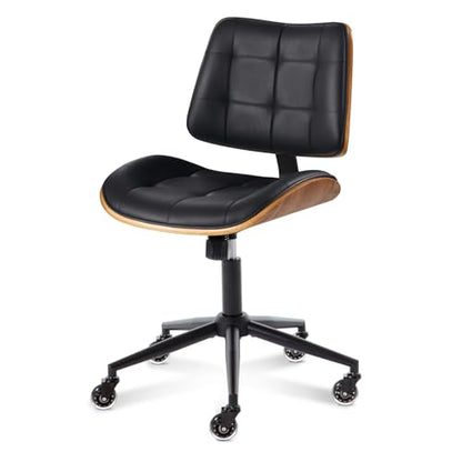 Home Office Desk Chair with Rubber Wheels