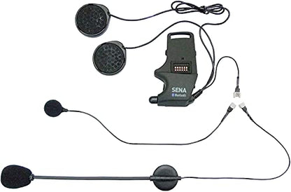 SMH A0302 Helmet Clamp Kit with Boom and Wired Microphones for SMH10 Bluetooth Headset