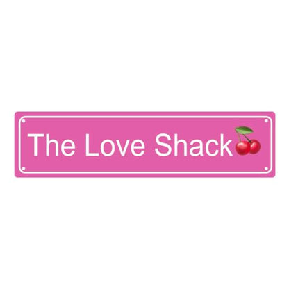THE LOVE SHACK SPACE Metal Tin Street Sign Bar Cafe Garage Cave Home Room Wall Bathroom Farmhouse Garden Porch Patio Decor