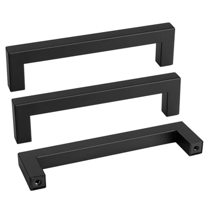 22 Pack 5 Inch Matte Black Cabinet Handles Kitchen Drawer Pulls (22 Count)