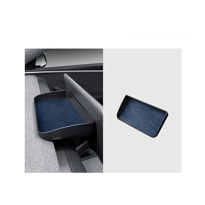 Dashboard Storage Box Central Control Suede Instrument Storage Compatible For Tesla Model 3 Highland 2024 Modification Interior Accessories