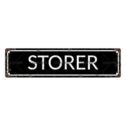 STORER SPACE Metal Tin Street Sign Bar Cafe Garage Cave Home Room Wall Bathroom Farmhouse Garden Porch Patio Decor