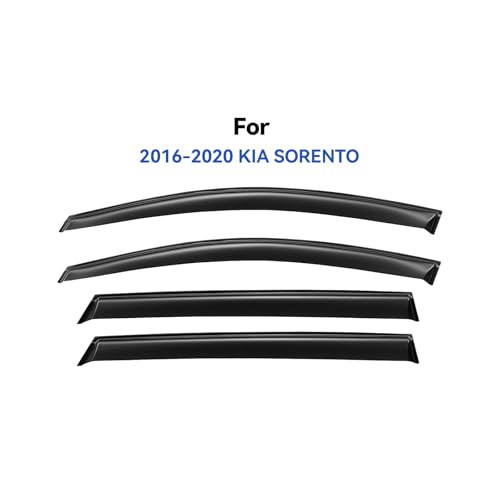 Window Visors Rain Guards for 2016 2017 2018 2019 2020 Kia Sorento