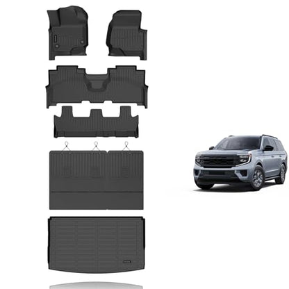 Floor Mats for Ford Expedition Max 8 Seats 2021