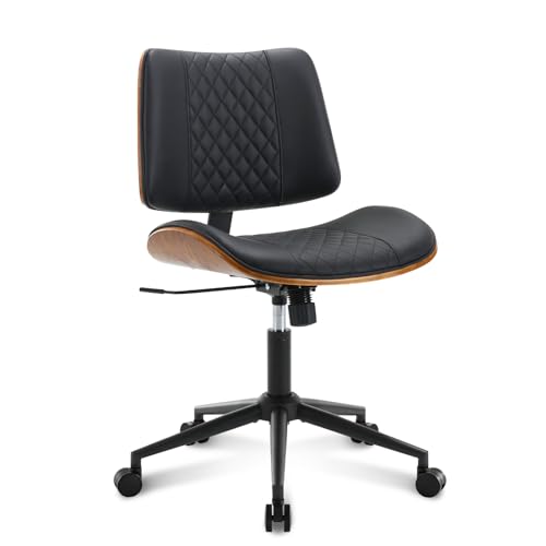 Home Office Chair No Arms with Wheels (2 Count)